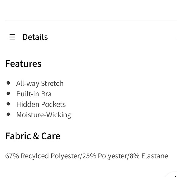 Fabletics Eco-conscious built in bra tank, black - Picture 6 of 7